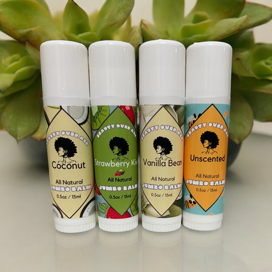 Beauty Over Age All Natural Jumbo Lip BalmWelcome to our website, where we proudly present our All Natural Jumbo Lip Balms in five delightful flavors! Our lip balms are crafted with care using only the finesLip BalmBeauty Over AgeBeauty Over AgeNatural Jumbo Lip Balm