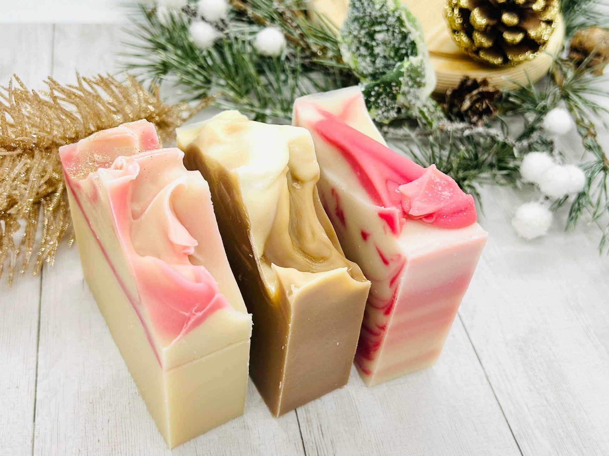 SARATOGA NATURAL BODY CARE LLC - SEASONAL Holiday Cookie Handmade Soap Bar VEGAN WINTER - Beauty Over Age