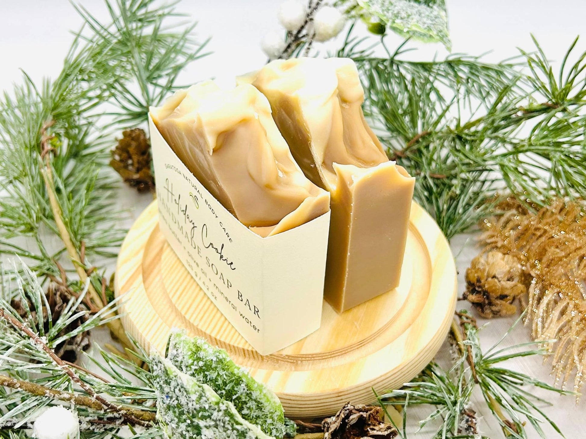 SARATOGA NATURAL BODY CARE LLC - SEASONAL Holiday Cookie Handmade Soap Bar VEGAN WINTER - Beauty Over Age