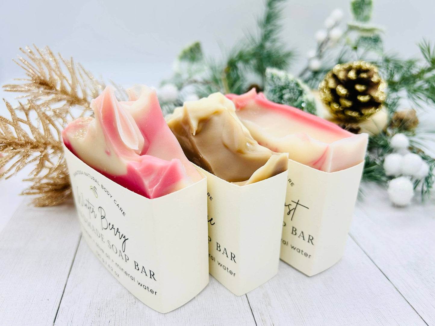 SARATOGA NATURAL BODY CARE LLC - SEASONAL Holiday Cookie Handmade Soap Bar VEGAN WINTER - Beauty Over Age