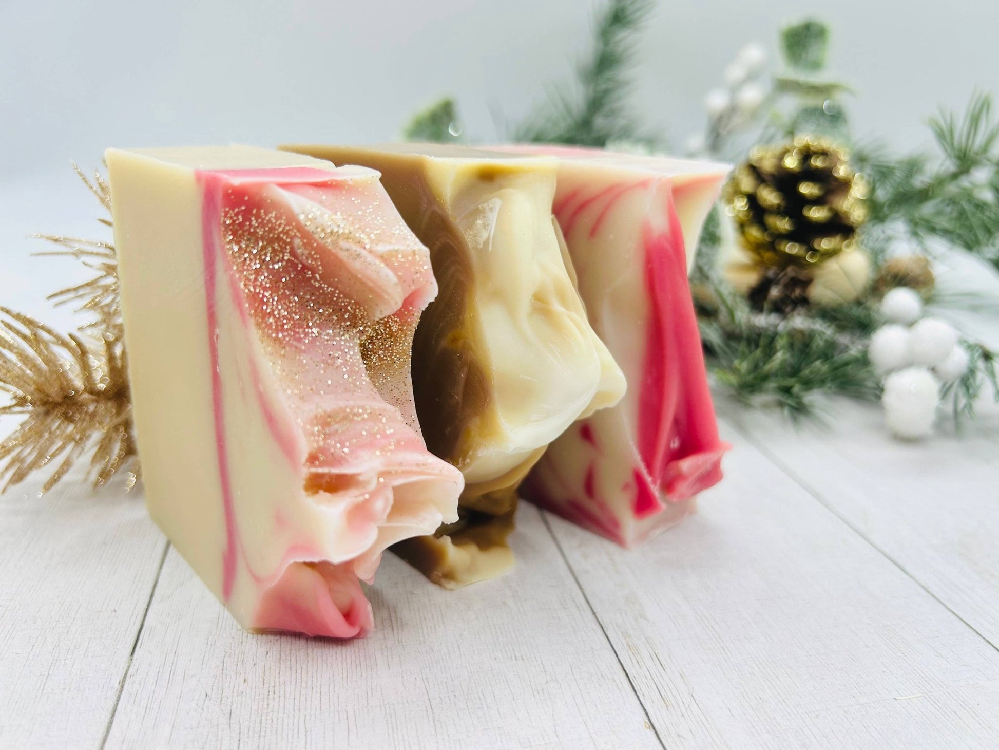 SARATOGA NATURAL BODY CARE LLC - SEASONAL Holiday Cookie Handmade Soap Bar VEGAN WINTER - Beauty Over Age