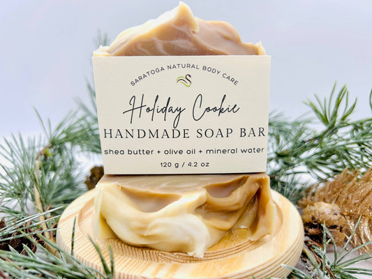 SARATOGA NATURAL BODY CARE LLC - SEASONAL Holiday Cookie Handmade Soap Bar VEGAN WINTER - Beauty Over Age