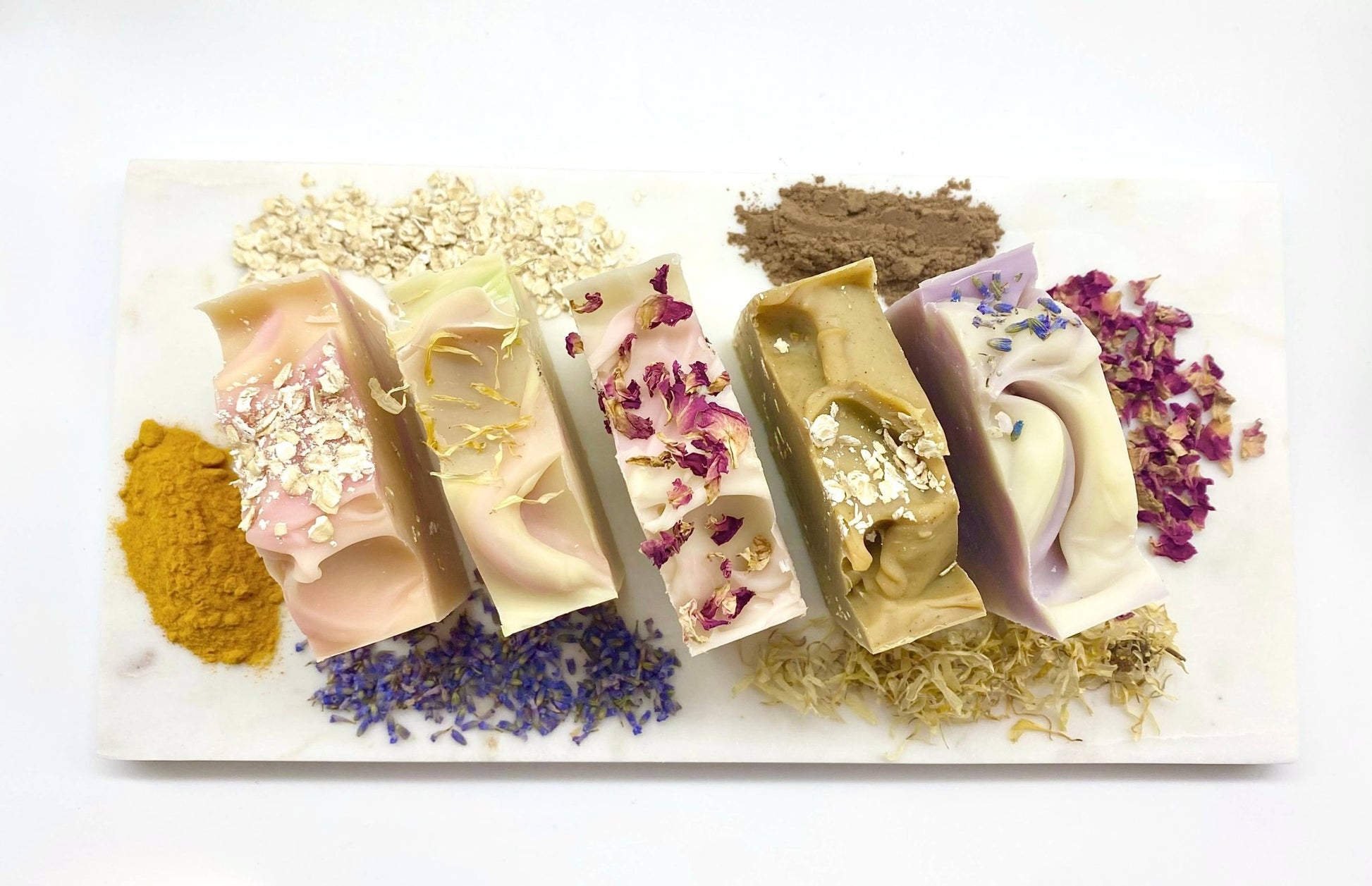 SARATOGA NATURAL BODY CARE LLC - Wildflowers Handmade Soap Bar VEGAN COLD PROCESS - Beauty Over Age