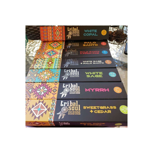 Tribal Soul Incense Sticks Pack of Incense Tribal Soul PacksEach Incense Stick is hand rolled in their manufacturing plant in India.
Each Incense stick when lit fills your home or environment with beautiful fragrances, and blBeauty Over AgeMy Magic Place ShopTribal Soul Incense Sticks Pack